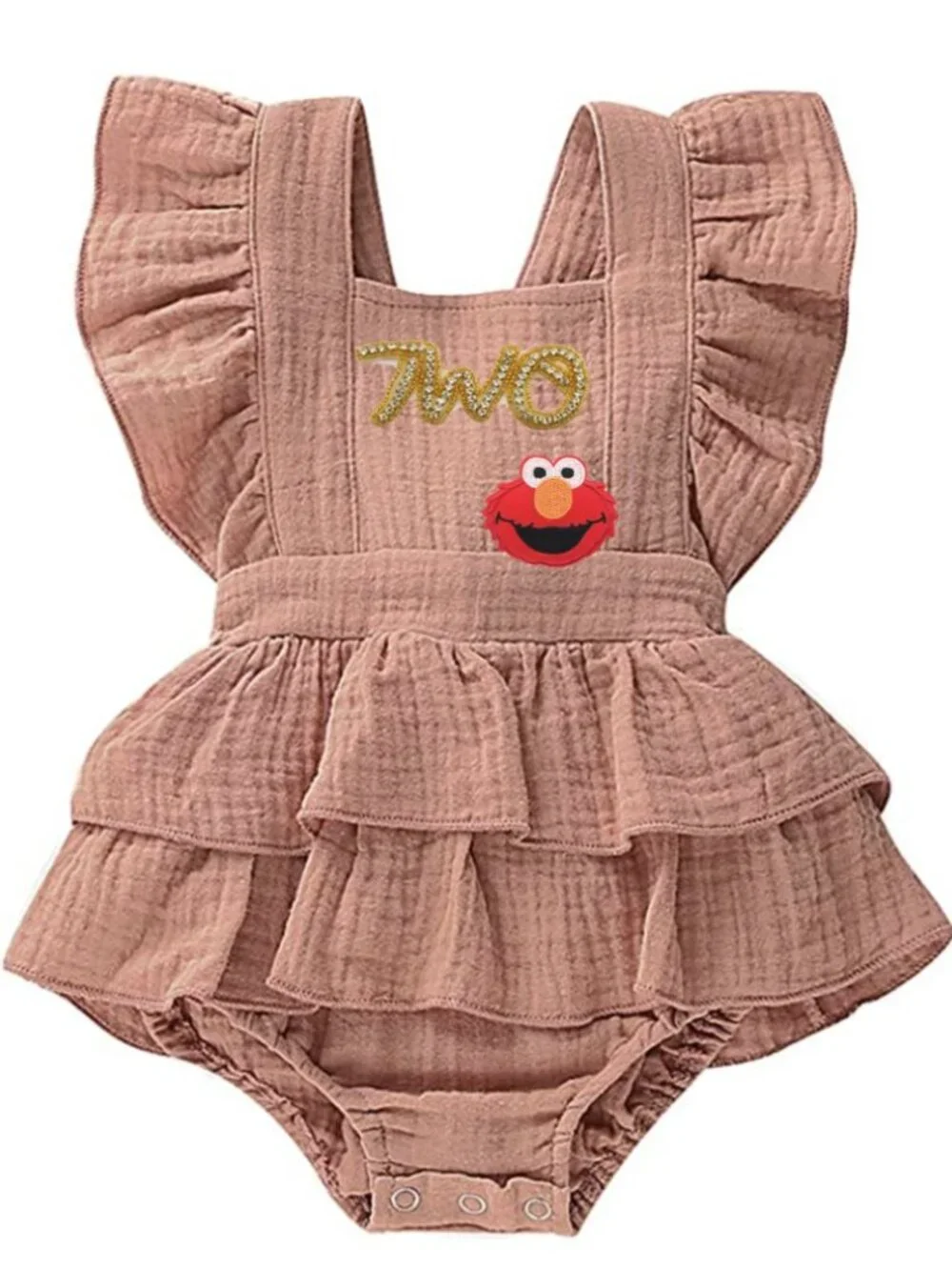 Elmo Dress Elmo Romper Second Sesame Street Birthday Outfit Elmo Clothes